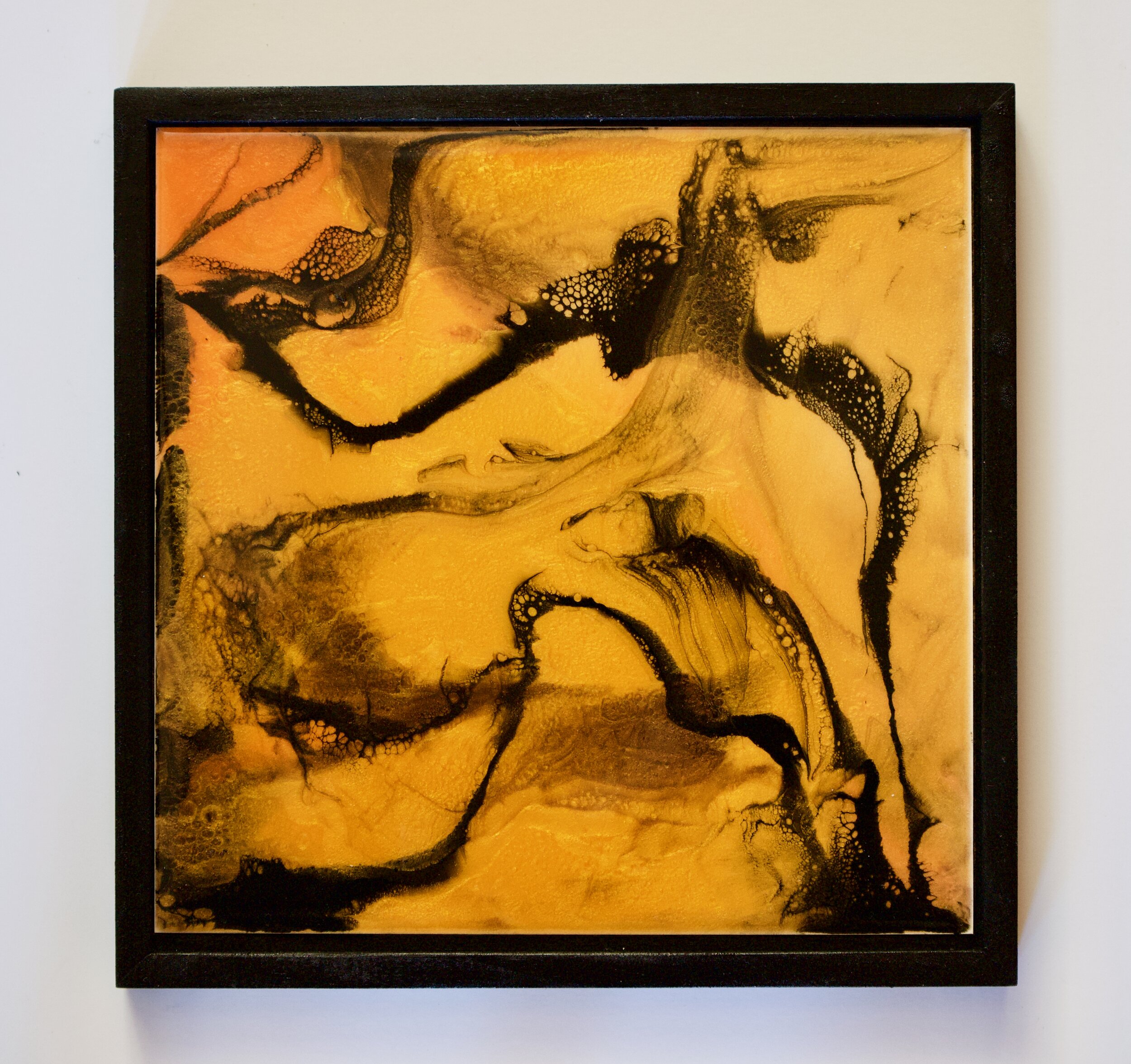 Original Art with gold, copper, & brown hues