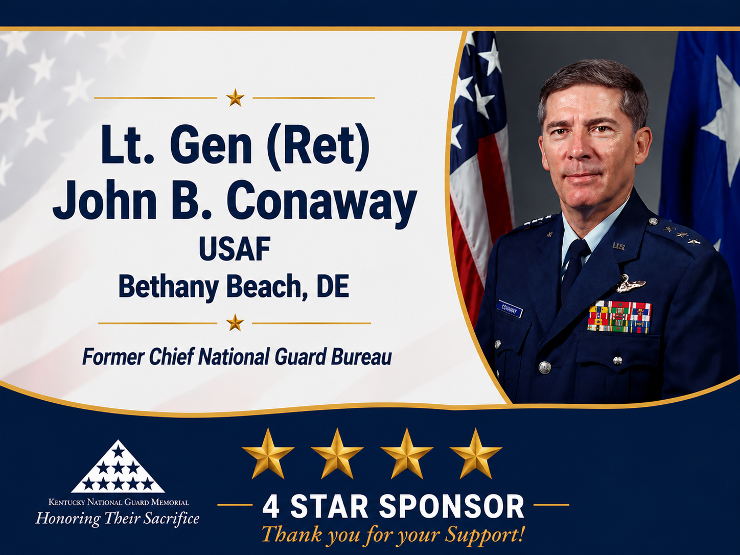 Lt Gen (R) John B. Conaway