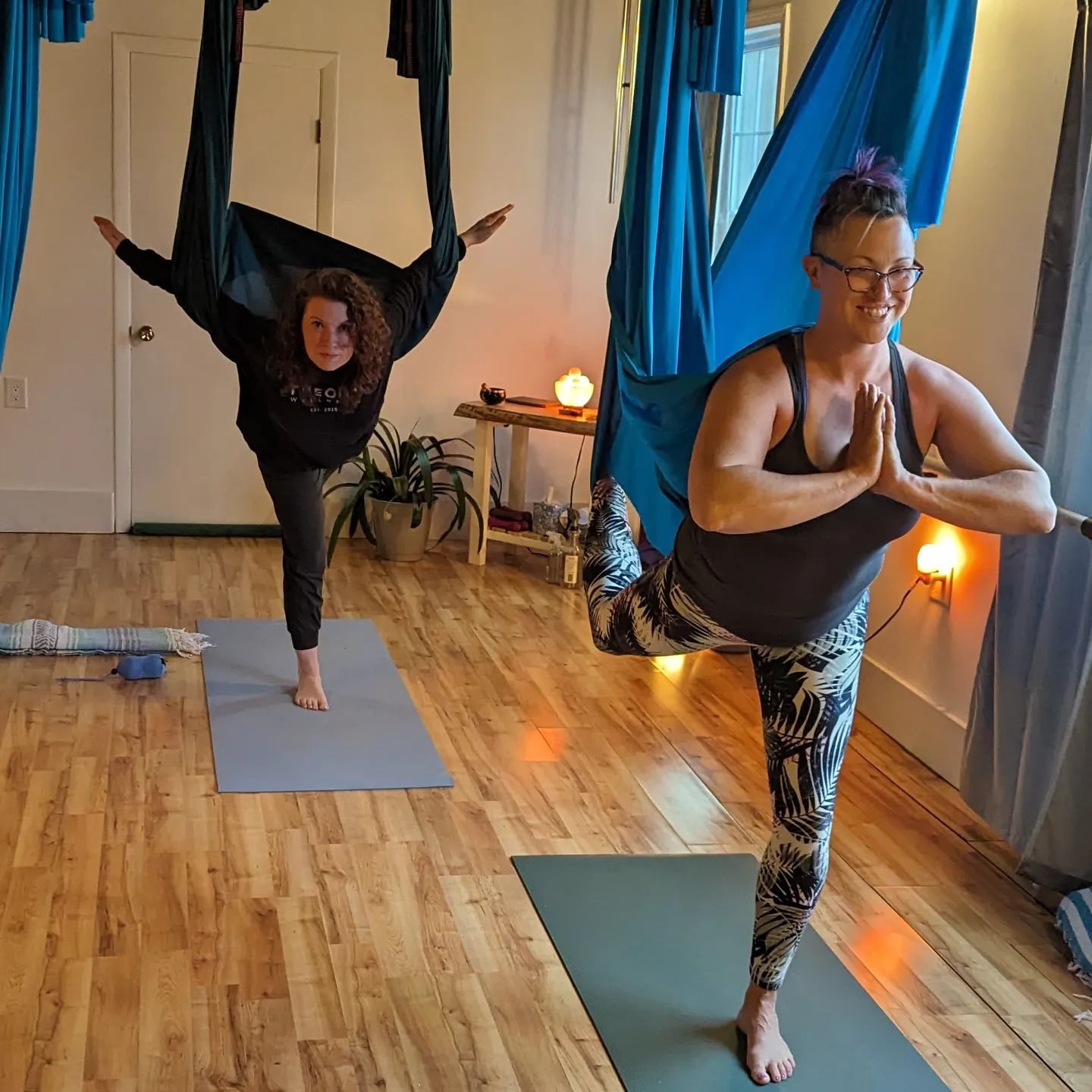 Aerial with us! Friday 7 am ( RSVP by midnight) Friday 430 pm,
Sat 10 am, Sun 930 am &amp;
Aerial Earth 4 pm Sun April 14th 🌎

Mom 530 pm, Tues 430 pm, Wed 930 am (no class April 17th due to private event), Wed 530 pm, Thurs 530 pm &amp;
Aerial Blis