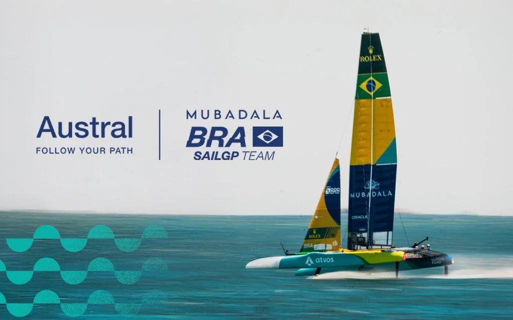 Austral + Mubadala Brazil SailGP Team — onde o movimento encontra forma