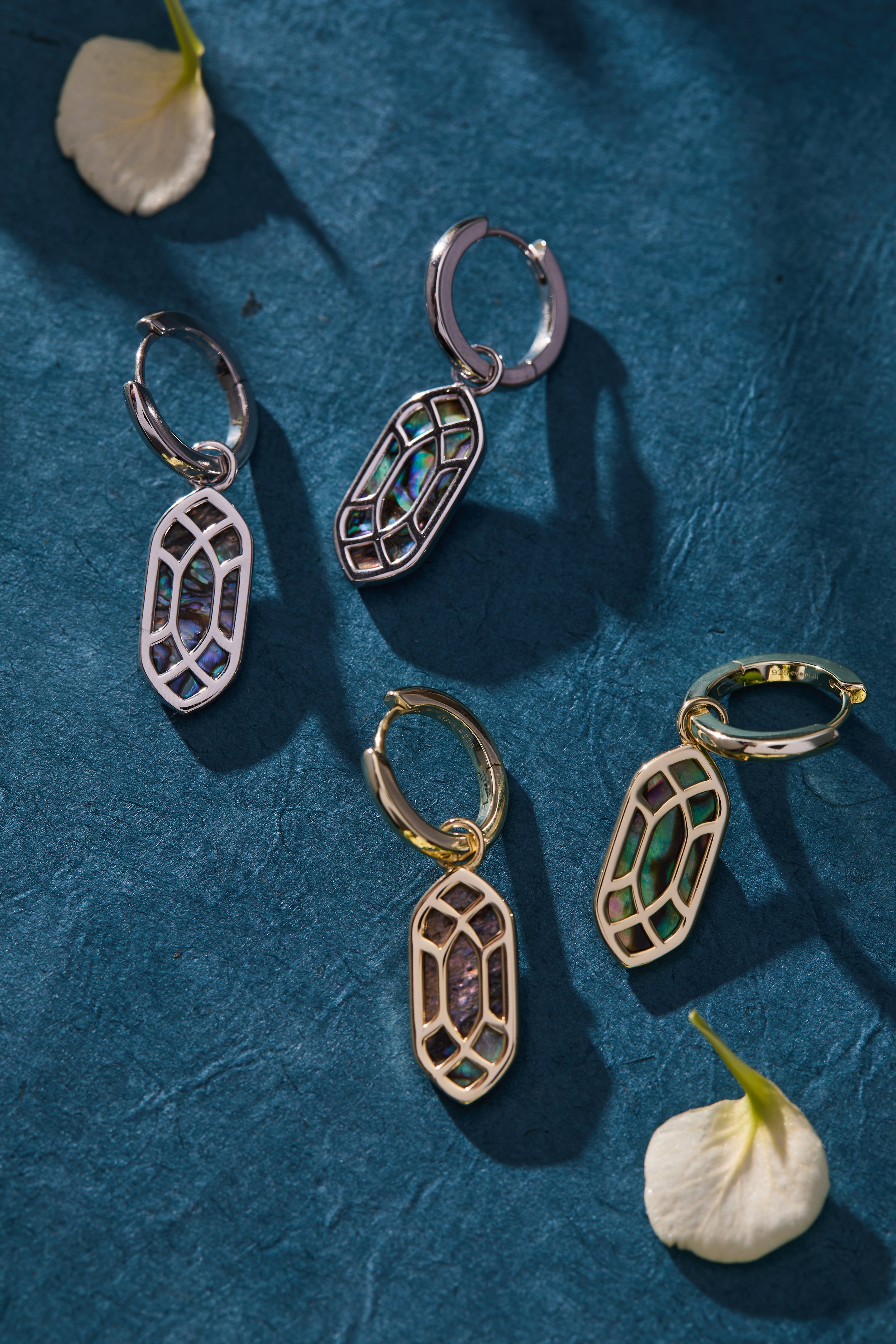 Celestial Window Charm Huggie Hoop