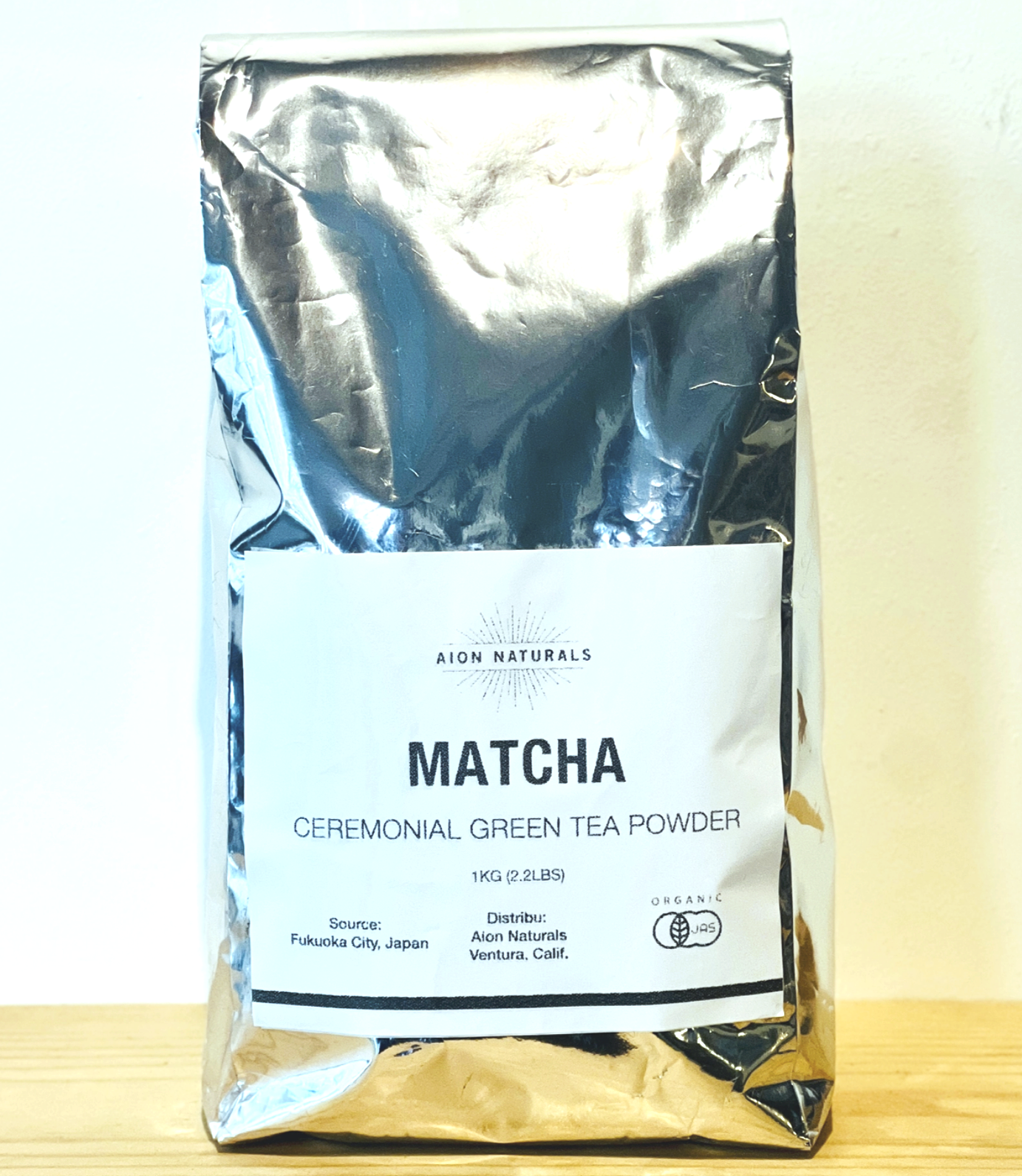 Aion Naturals Premium Organic Ceremonial Grade Matcha 1 Kilogram