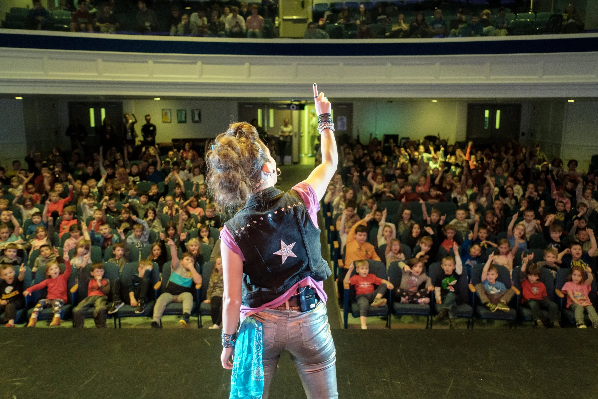Jill in The Jump with Jill Live Tour Rocking schools and public events across the US