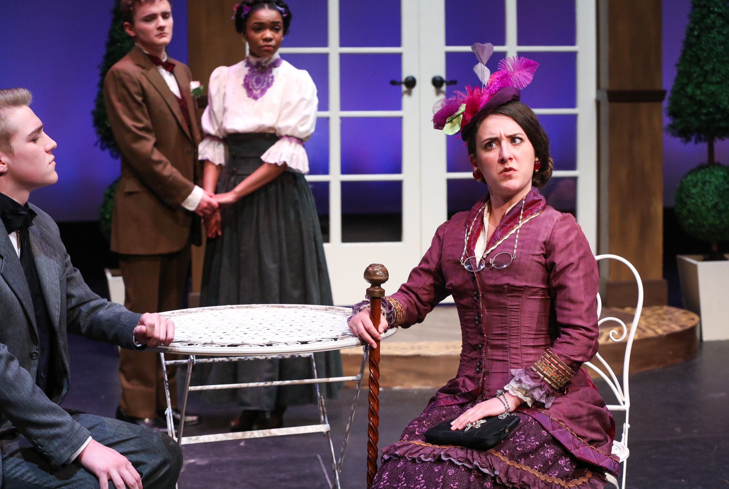 Lady Bracknell in The Importance of Being Earnest Kenan Theatre Company at UNC-Chapel Hill Directed by Lori Mahl Photo by HuthPhoto