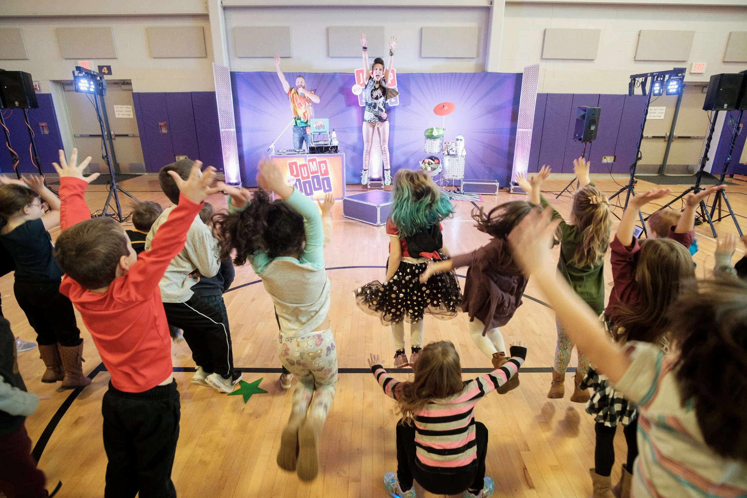 Jill in The Jump with Jill Live Tour, Rocking schools and public events across the US