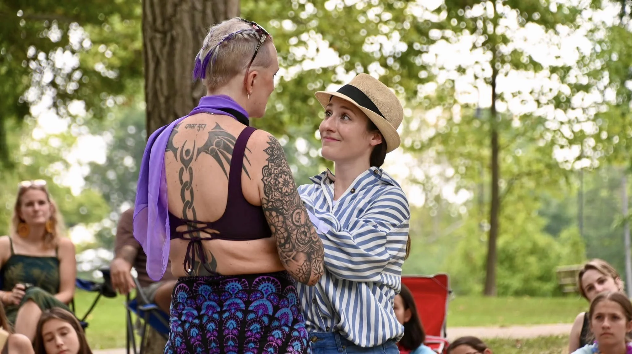 Viola in Twelfth Night Pittsburgh Shakespeare in the Parks Directed by Nick Hrutkay Photo by Cat Aceto
