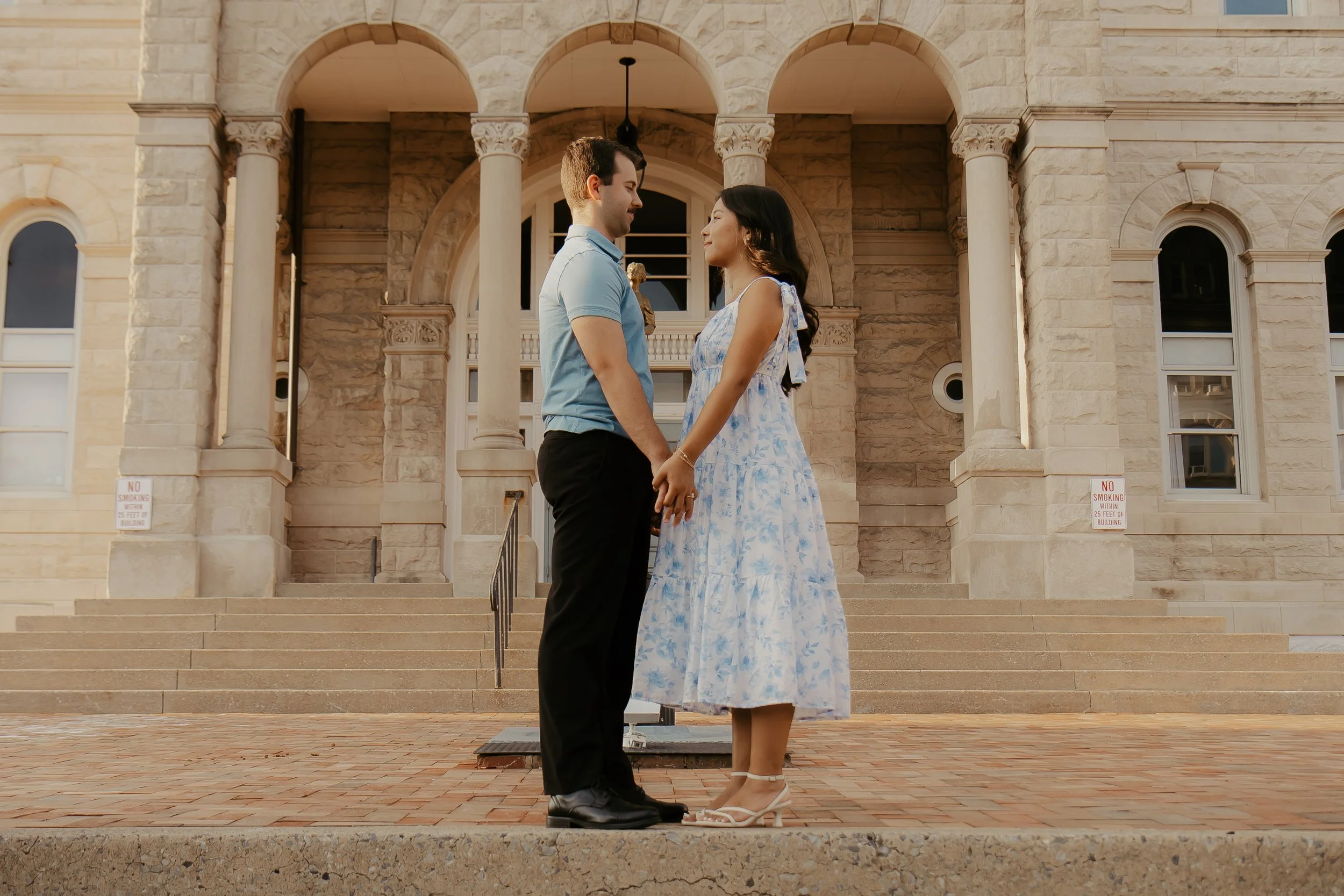Engagement Photos in Downtown Harrisonburg, VA