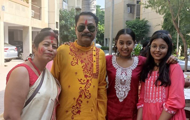 Malvika Das and her family, Vasundhara, Ghaziabad
