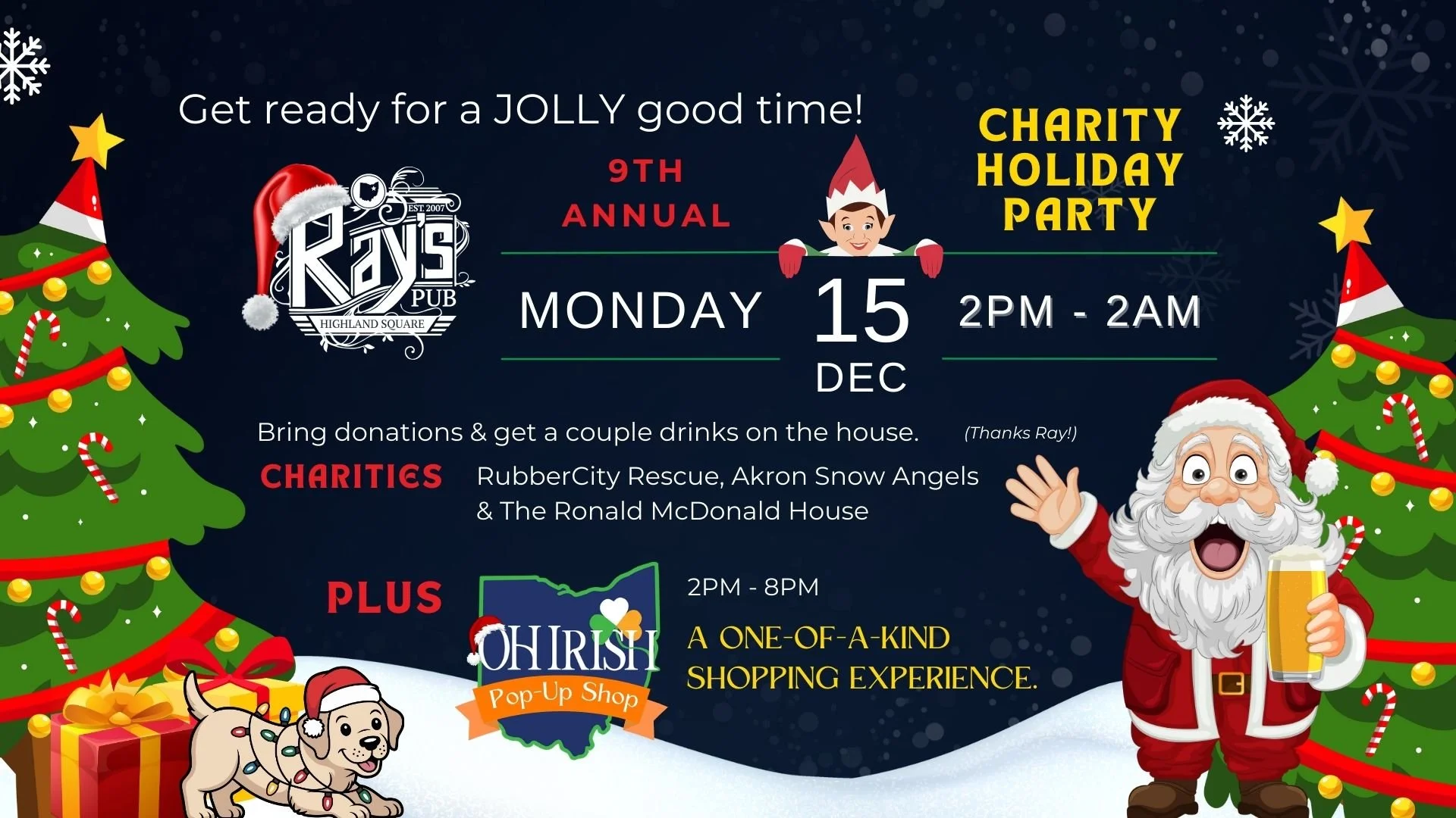 Holiday Pop-Up Shop at Ray’s Pub