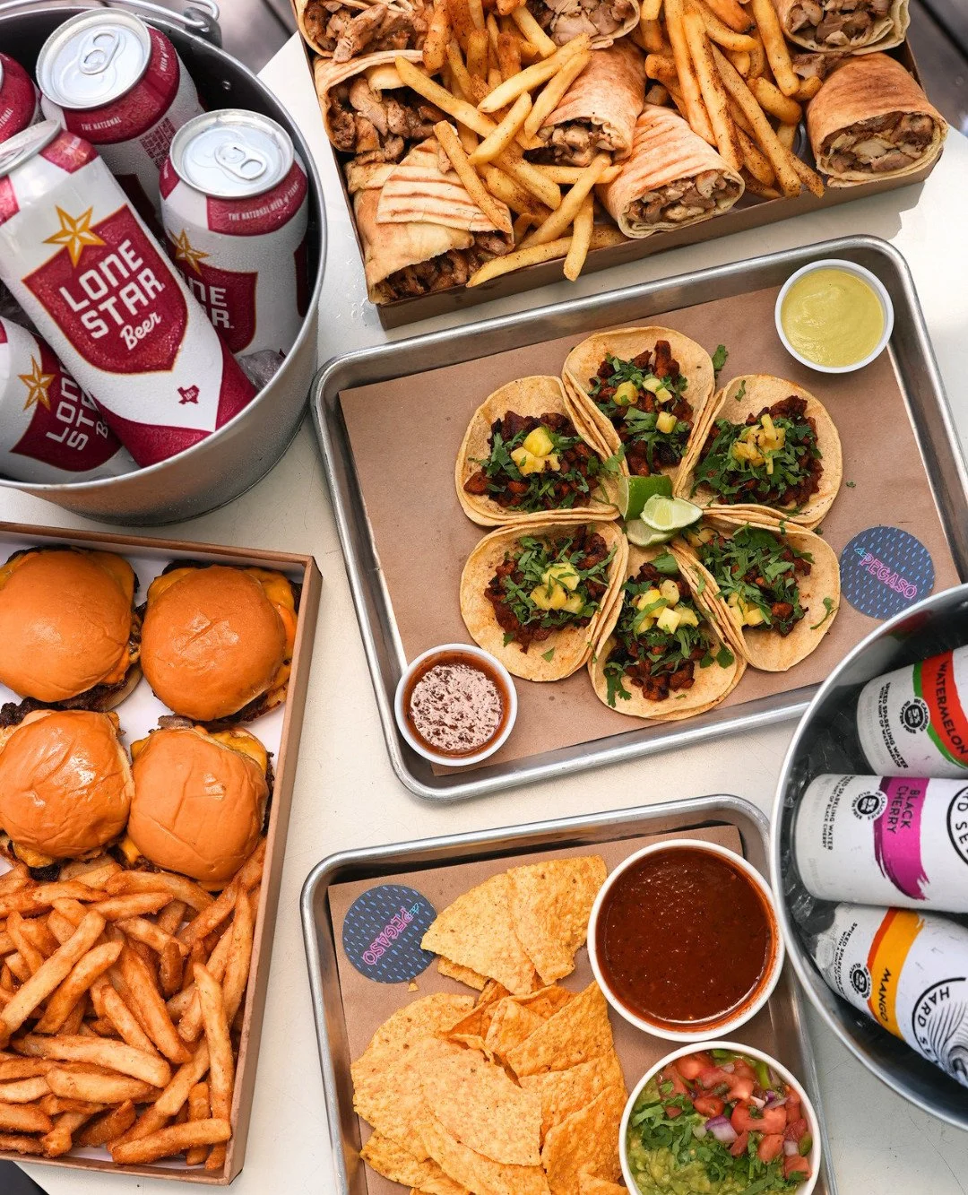 Cheer on the Longhorns every Saturday at Fareground with Lone Star buckets, burger boxes, and more!