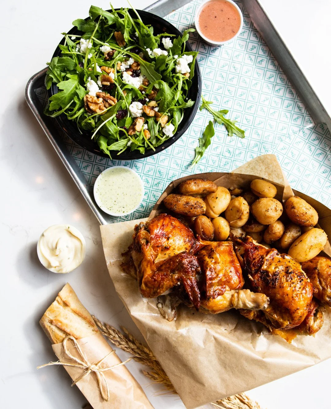 French rotisserie, Venezuelan arepas, Italian desserts, Mexican tacos, and more - explore global flavors in the heart of downtown Austin at Fareground!