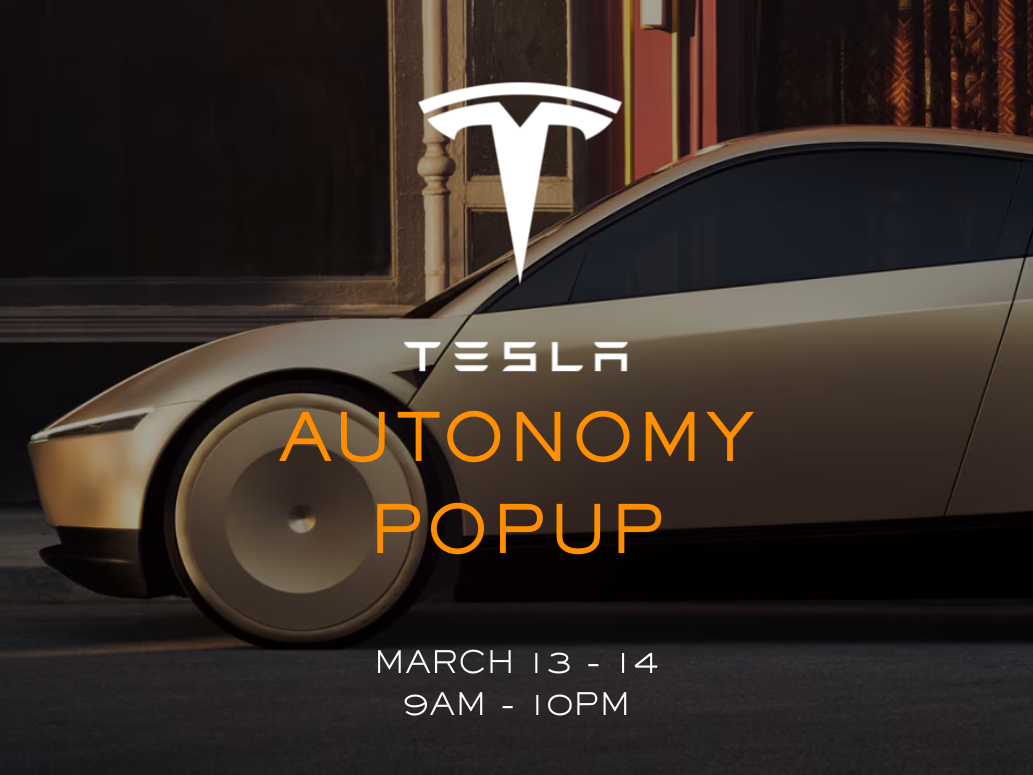 Tesla Autonomy Popup