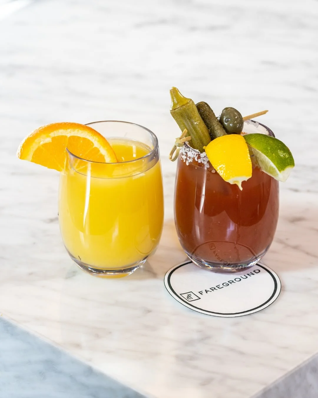This weekend calls for bubbles and bloody marys.
From 11AM - 3PM enjoy cranberry, grapefruit, orange or pineapple mimosas alongside classic bloody marys at DRINK 🥂