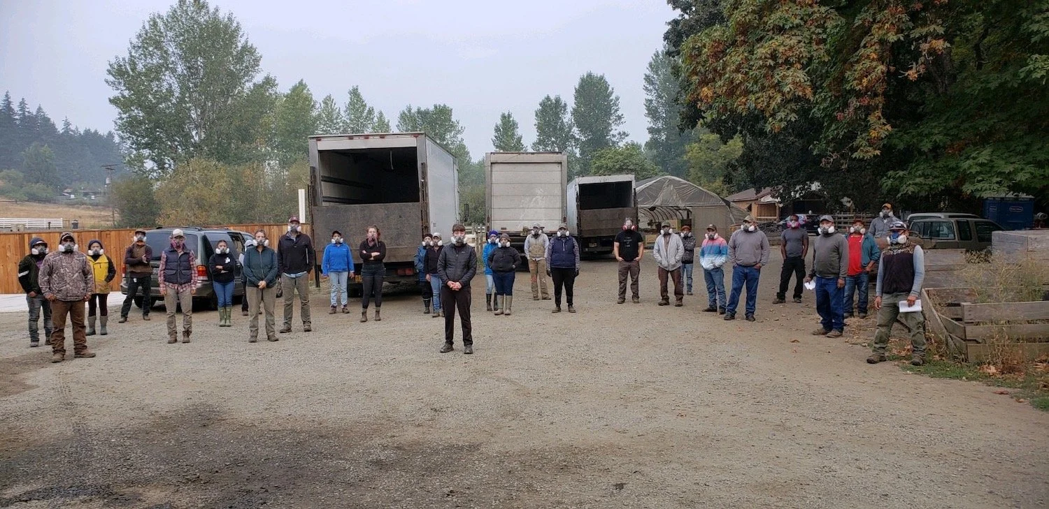Back to Work— Local Farmers & Farmworkers Dawn Respirators in the Field During 2020 Wildfires