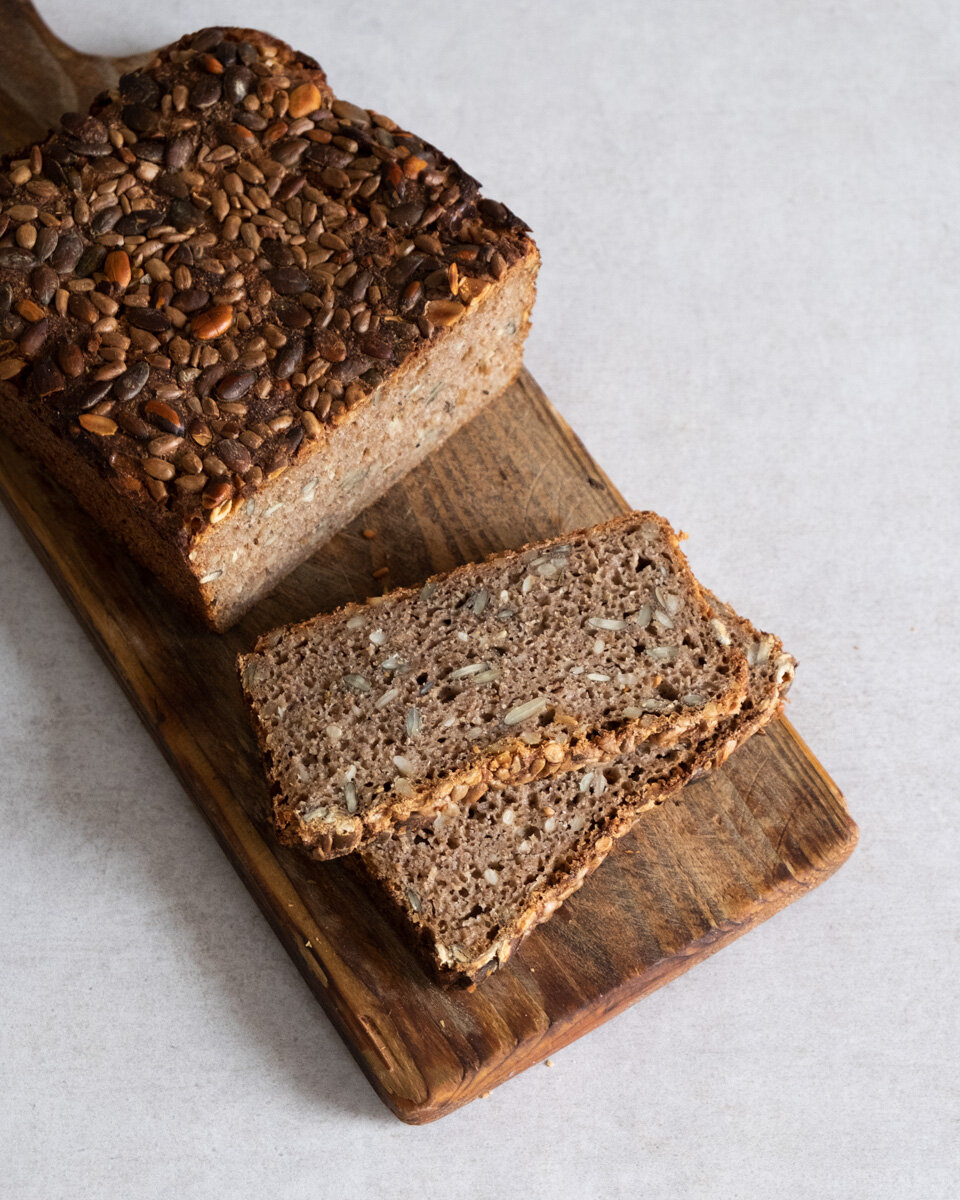 Pan Baked Rye Sourdough Bread