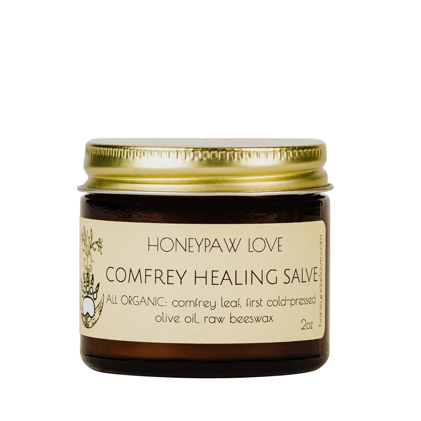 comfrey healing salve cellular repair bone healing inflammation support 2oz honeypaw love herbals.jpg