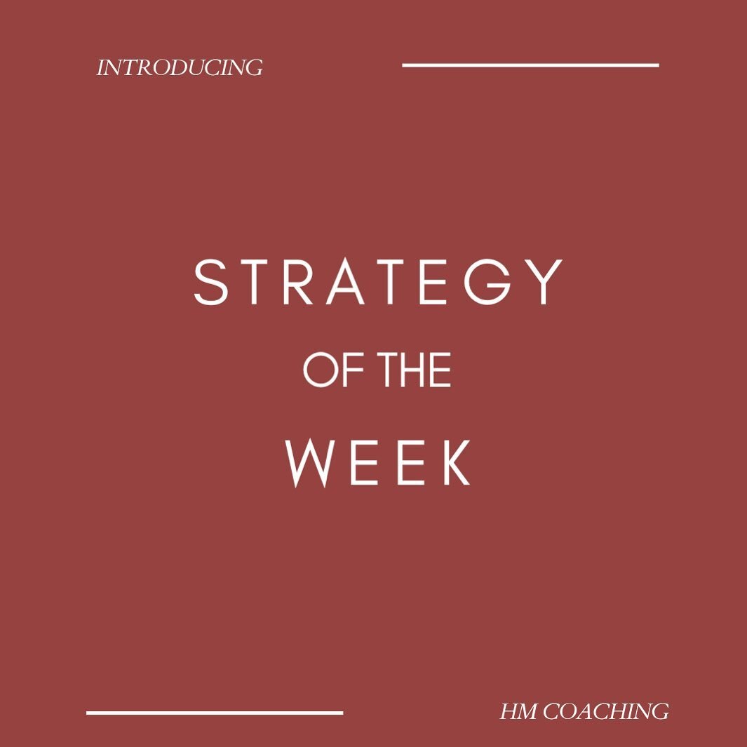 Check-out our stories &amp; highlights to hold yourself accountable to making small, consistent, intentional changes in your life &amp; career. 
On Monday&rsquo;s I&rsquo;ll be pulling a strategy from one of those &ldquo;Top 5 things productive peopl