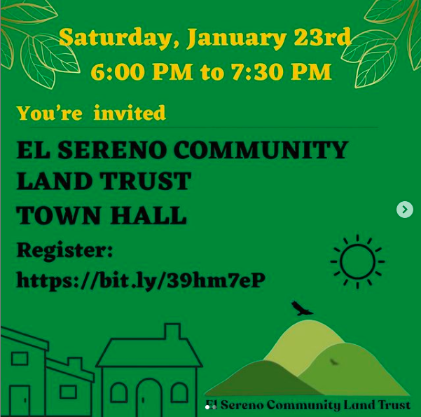 El Sereno Community Land Trust Permanent Affordable Housing and Land