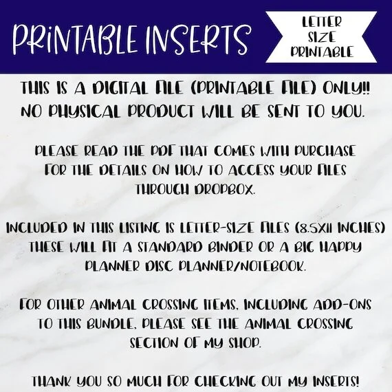 Animal Crossing Printable Checklists — Shannon Janine