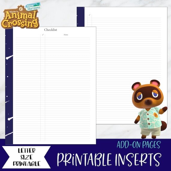Animal Crossing Printable Checklists — Shannon Janine
