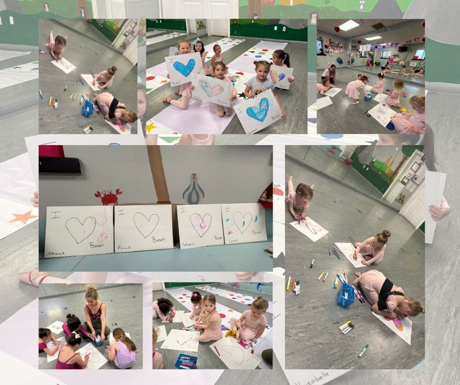 💕 Tiny feet, big ballet love! 🩰

In ballet class this week, our dancers traced their feet in first position&hellip; and when the outlines came together, they made a heart ❤️

A fun and creative way to practice proper ballet placement while cele