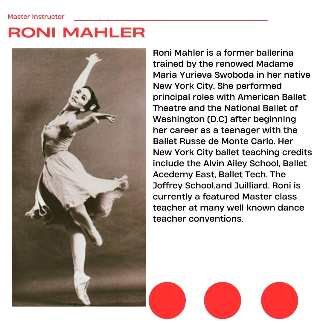 🩰 Meet Our Master Instructors 🩰

We are beyond honored to welcome an extraordinary group of ballet professionals to our Ballet Workshop Weekend &ndash; March 14 &amp; 15. This is a rare opportunity for dancers to train with artists who bring deca