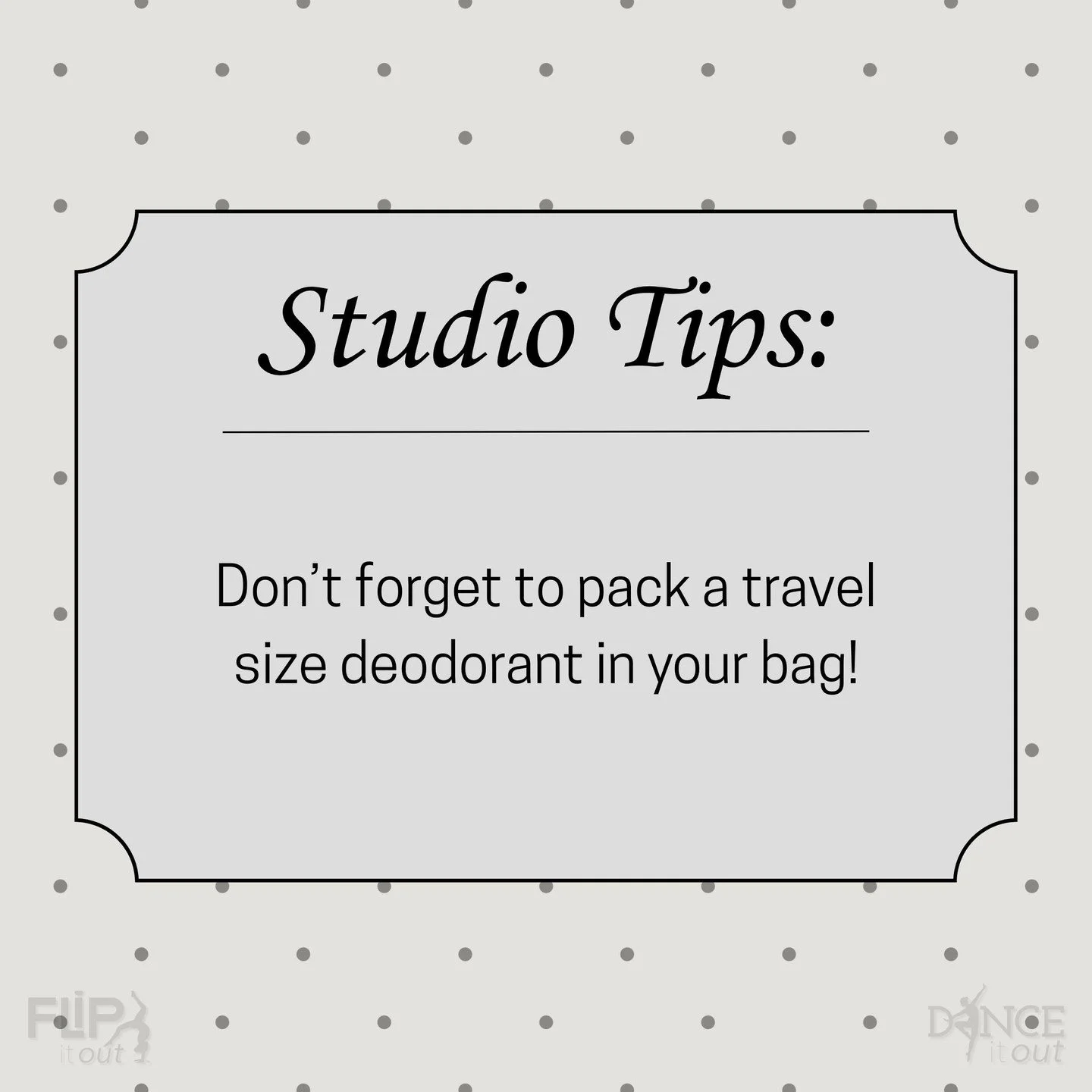 ✅Studio Tips:

Don&rsquo;t forget the importance of this small item below!