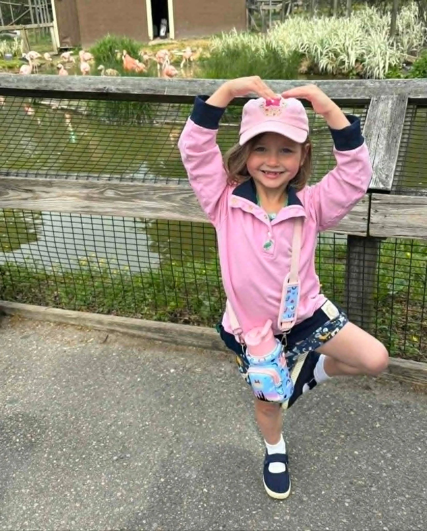 Look at Elizabeth showing off her beautiful pass&eacute; &mdash; just like the flamingos at the zoo! 🦩🩰

We love seeing our dancers make ballet connections everywhere they go. Great job, Elizabeth! 💕 #DanceItOut #BalletEverywhere #Pass&eacute;Pr