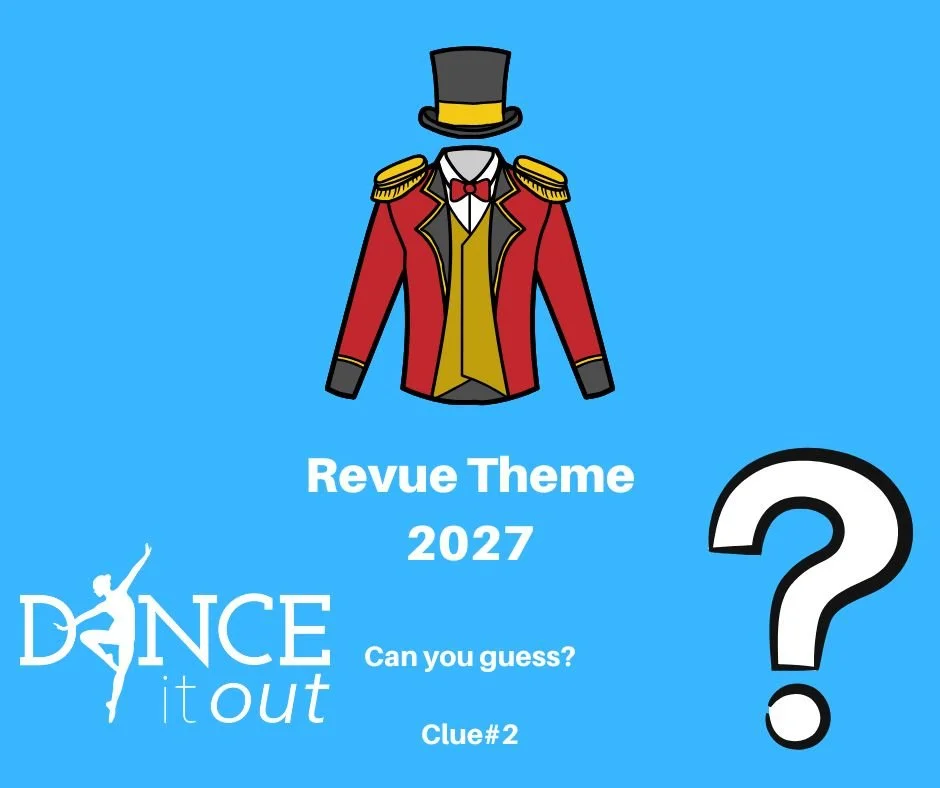 🎩 Clue #2 has arrived!

The mystery continues! Today&rsquo;s clue may have you thinking about something exciting, magical, and full of personality.

What do you think our 2027 Revue Theme will be? Comment your guess below!

#DanceItOut #RevueT