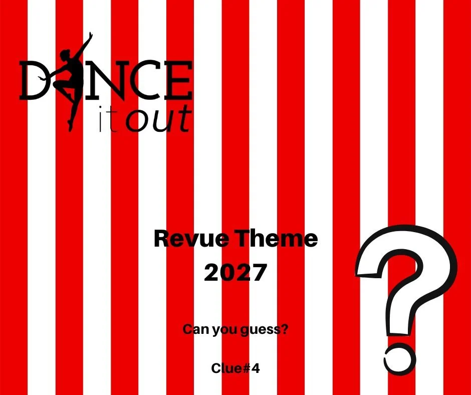 Clue #4 is here!

This clue might make things a little more exciting! The countdown is on, and we are getting closer to sharing our 2027 Revue Theme with everyone.

Drop your guesses below!

#DanceItOut #RevueTheme2027 #ClueFour #BigRevealComin