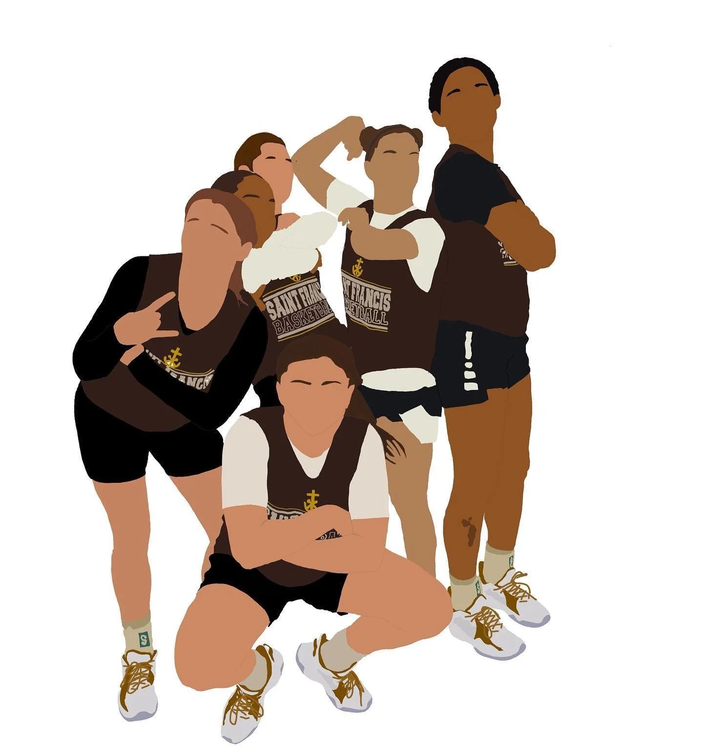 Happy senior day to the @sfhs_girlsbball seniors! 💕