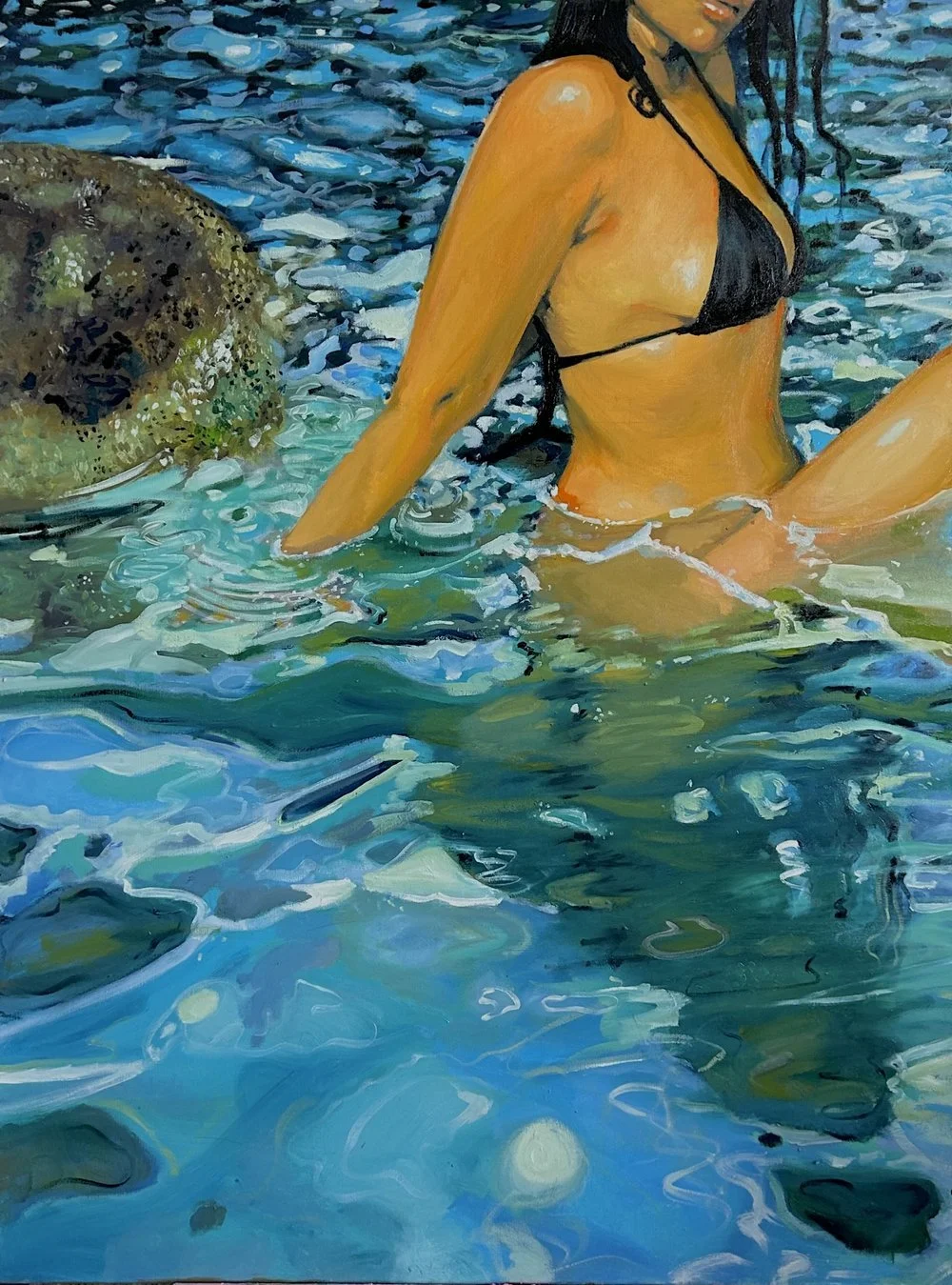 cascada (2023) oil on canvas