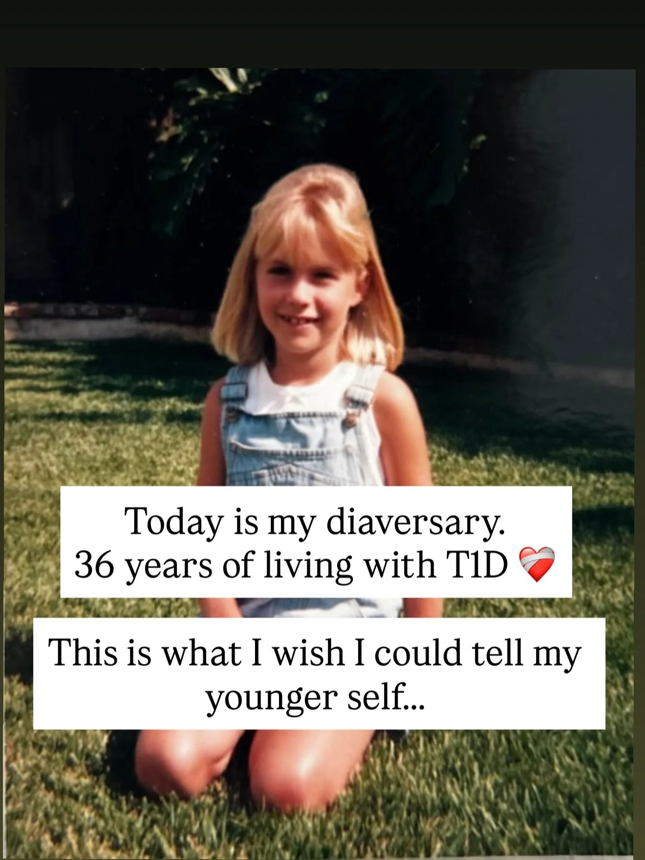 36 years with T1D ❤️&zwj;🩹 lots of reflection this week, but more than anything I feel so deeply thankful to be healthy, happy and living the life of my dreams. 

Wishing I could have showed myself a glimpse of this back when I was little and wonder