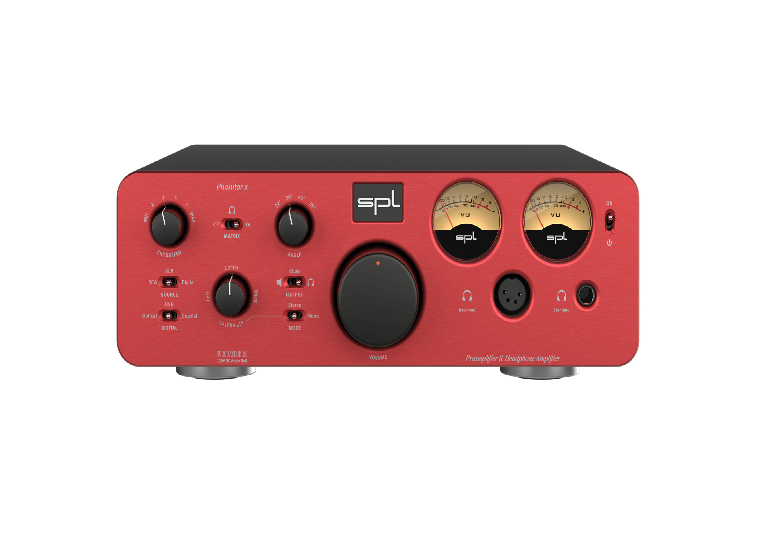 Phonitor x analog crossfeed headphone amplifier rear panel