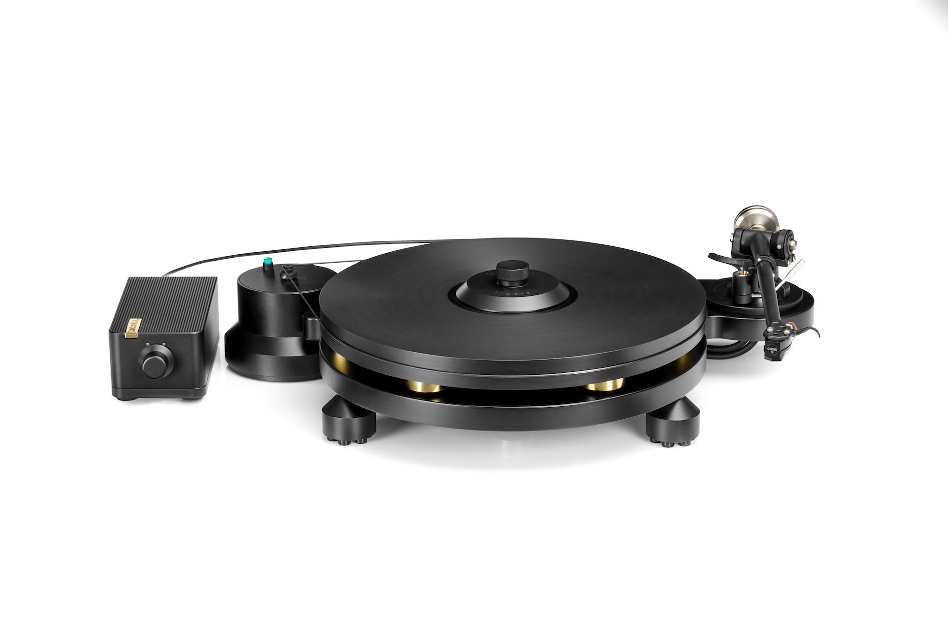 Michell Revolv Turntable front view including T8 tonearm