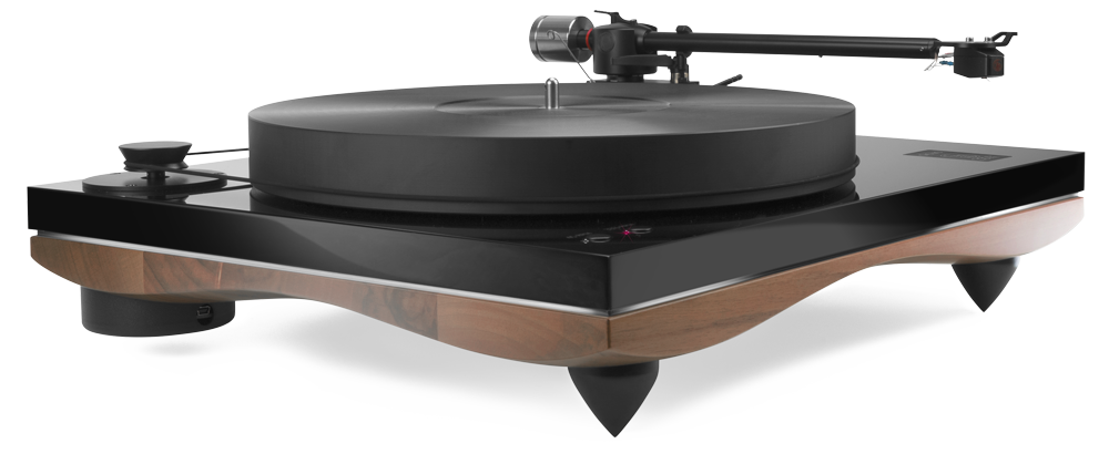 Elegant wood-finished turntable – Giglio by Gold Note