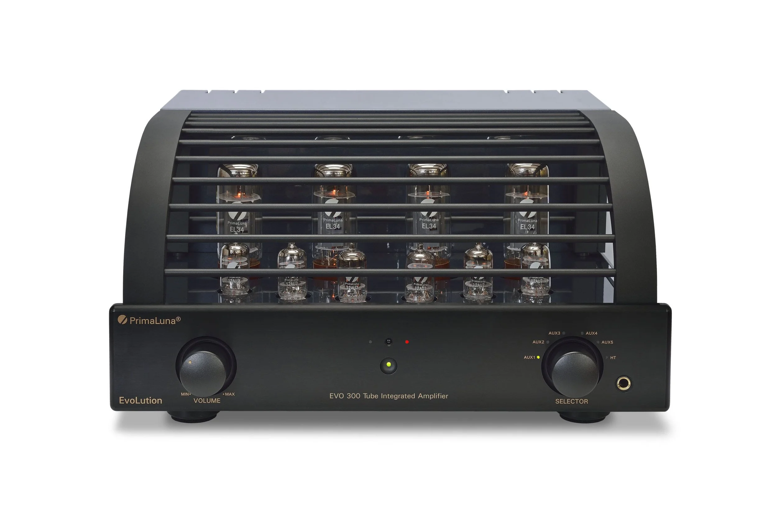 PrimaLuna EVO 300 Integrated Tube Amplifier with MM Phonostage and premium Class A/B valve design for audiophile-grade sound quality