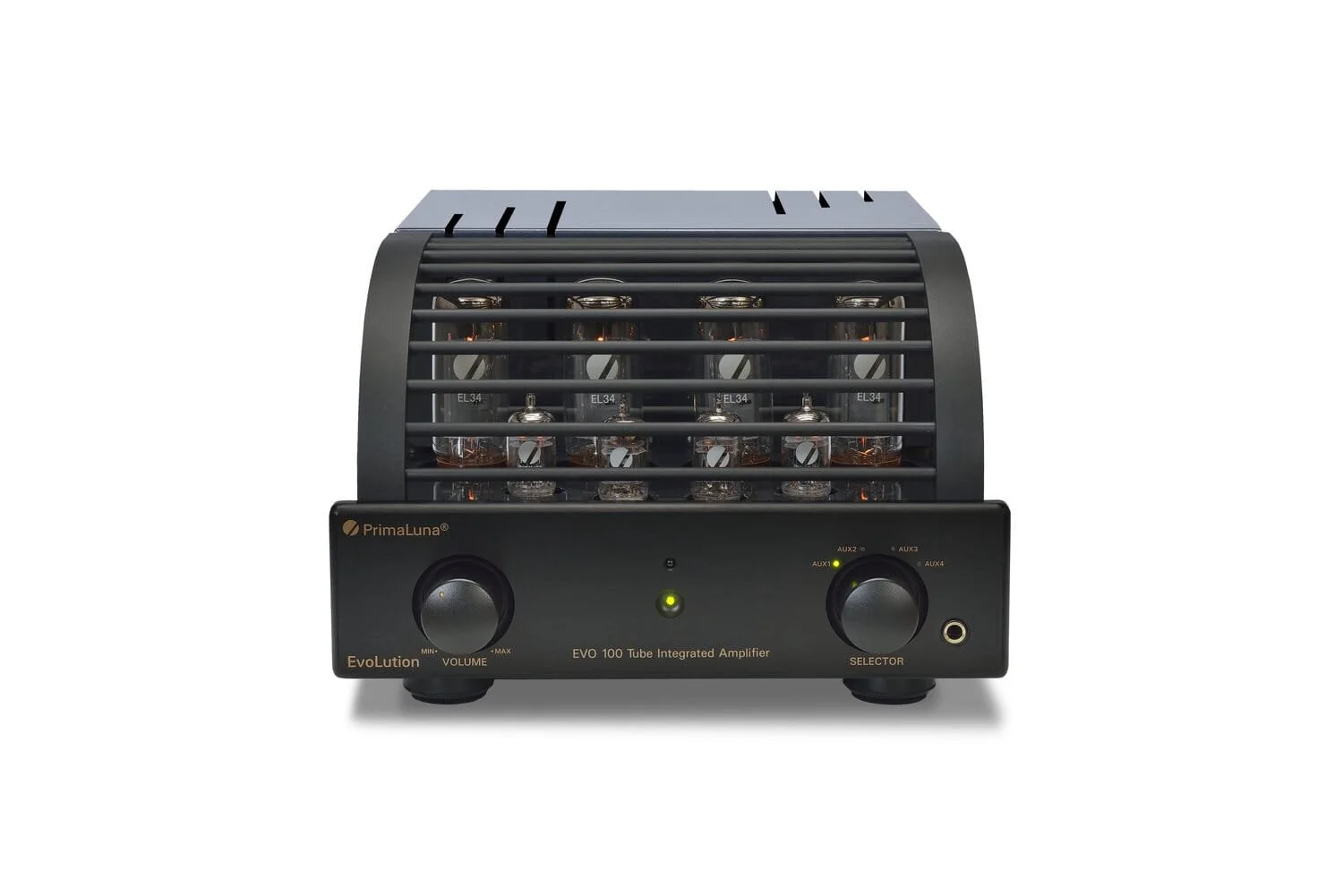 PrimaLuna EVO 100 Integrated Tube Amplifier with MM Phonostage and premium Class A/B valve design for audiophile sound