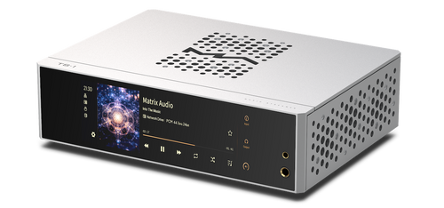 Matrix Audio TS-1 music streamer DAC headphone amplifier front view