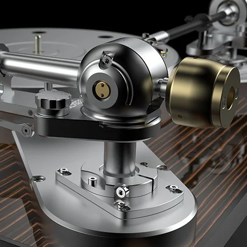 Premium record player with dual tonearm capability
