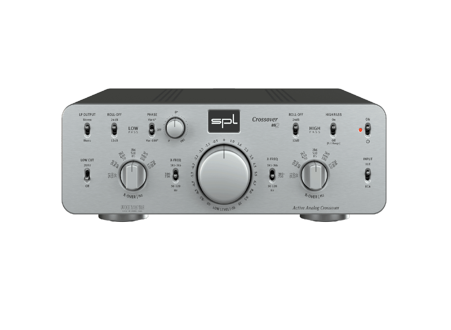 SPL Crossover Mk2 professional studio crossover rear connections