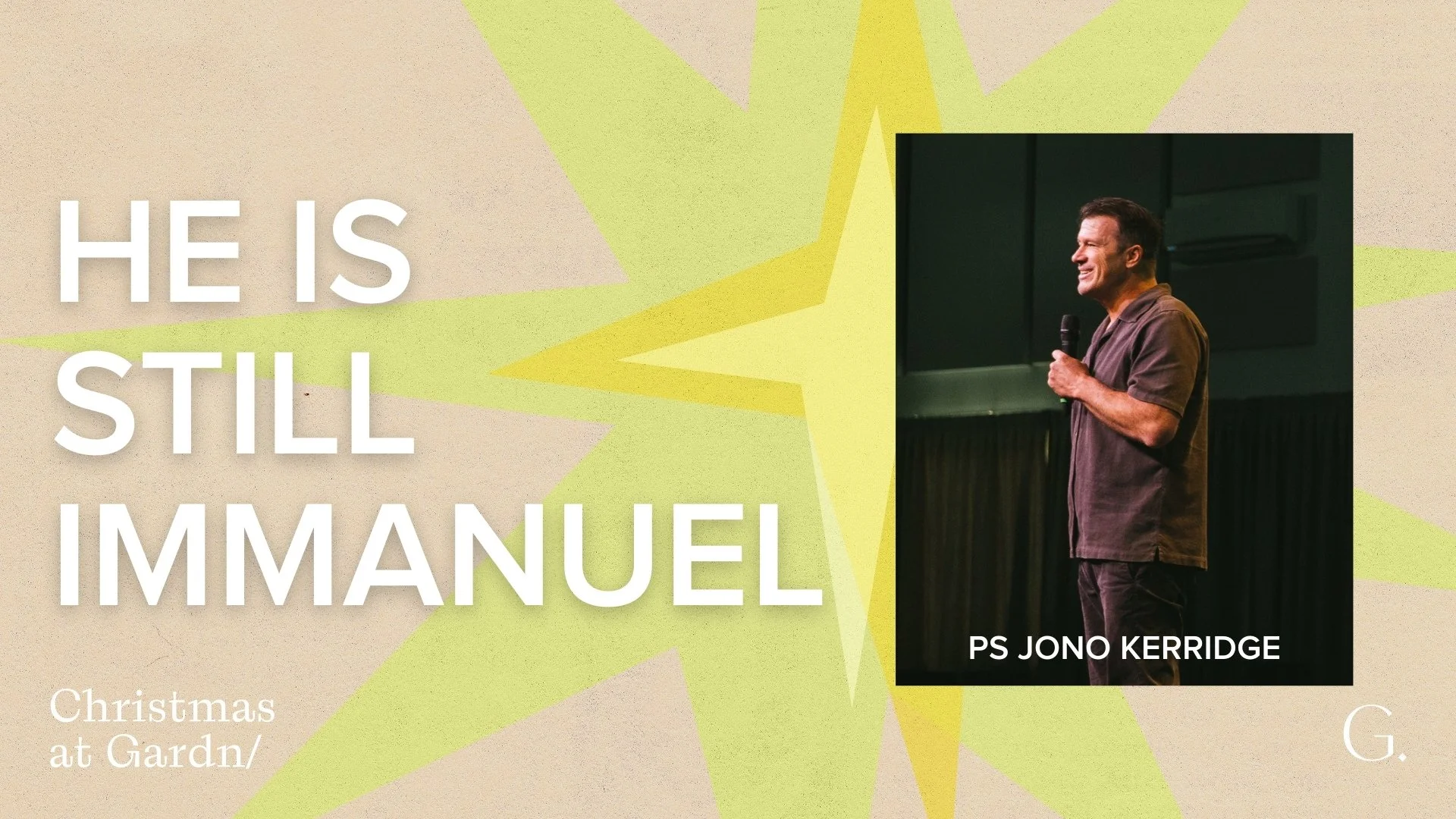 He Is Still Immanuel - Ps Jono Kerridge