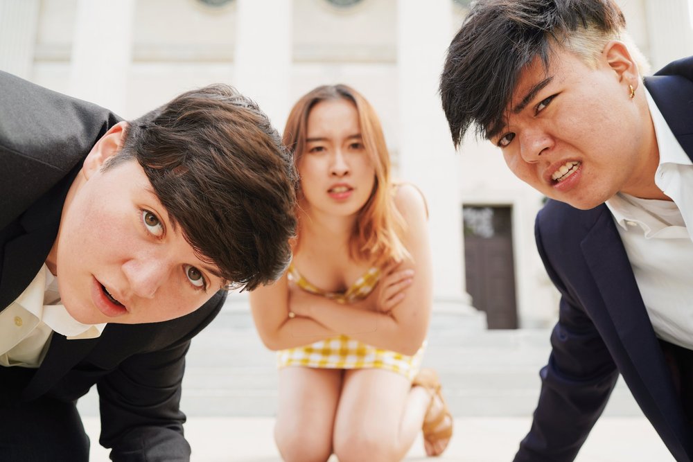  From left to right: Mattie,  me, and Milo! I ran a shoot for everyone to have fancy grad photos. This was my favorite. 