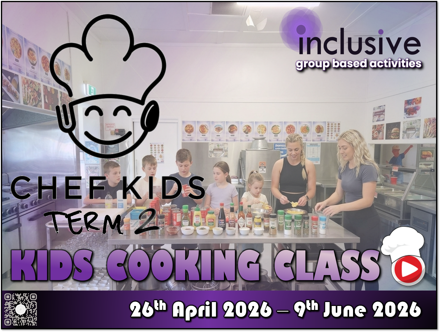 Group Based Evening Activities for Kids: ‘Chef Kids’ 8-Week Course 