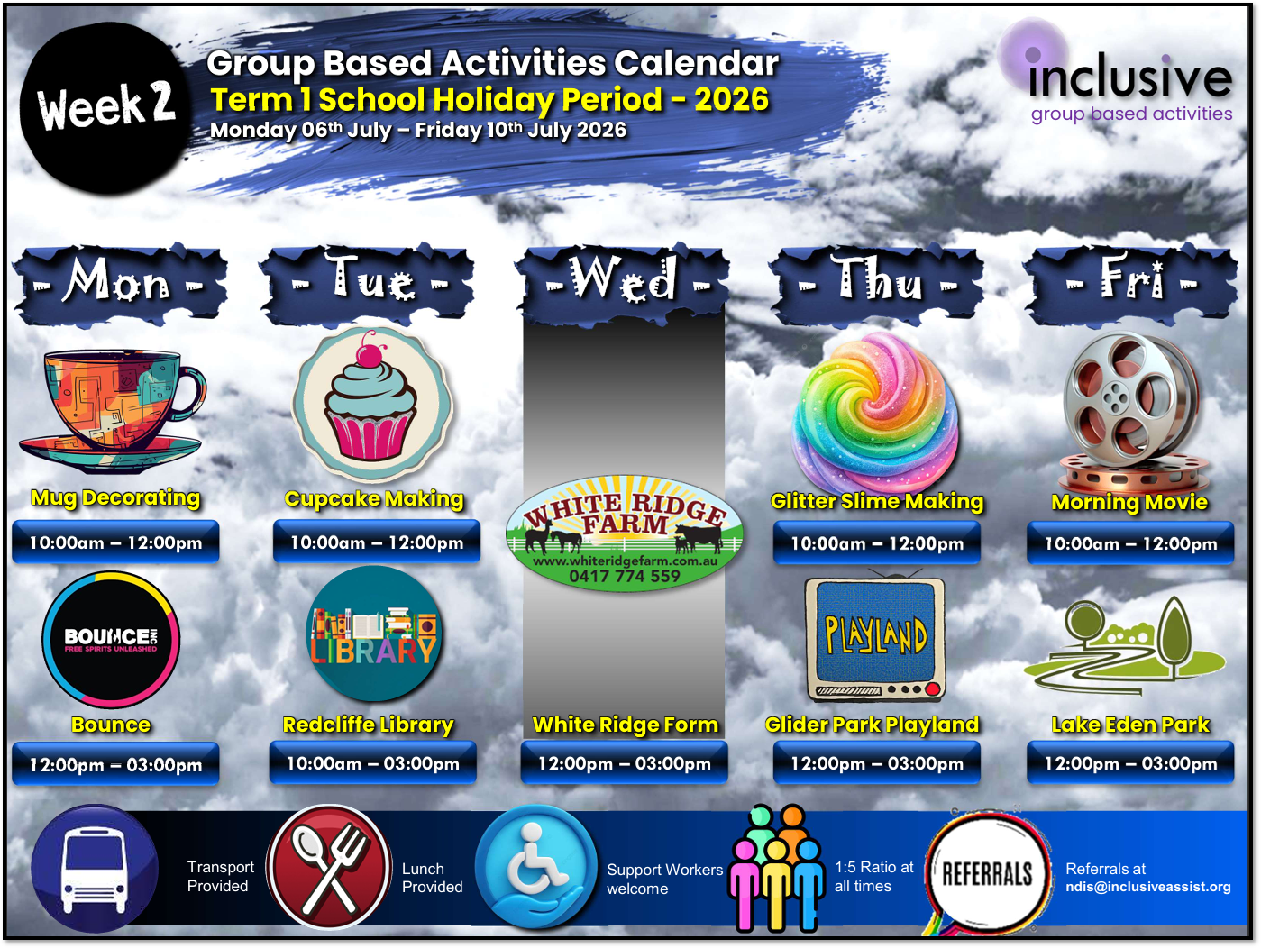 Group Based Activities for Children: Term 2 School Holiday Program - Week 2, 2026
