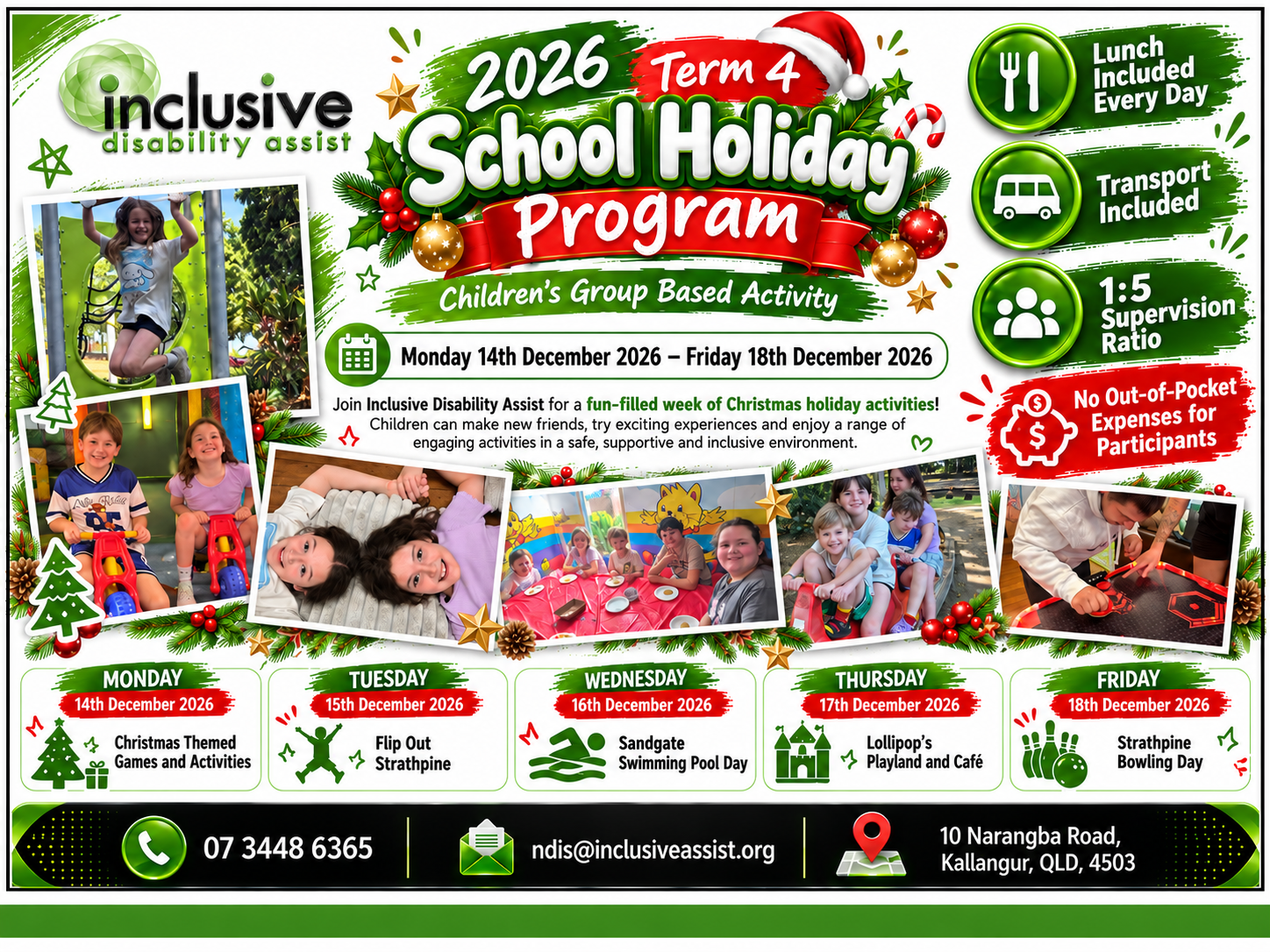 Group Based Activities for Children: Term 3 School Holiday Program - Week 1 &amp; 2, 2026