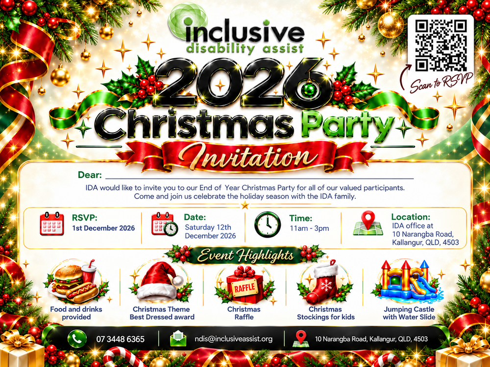 IDA Christmas Party 2026 — Inclusive Disability Assist