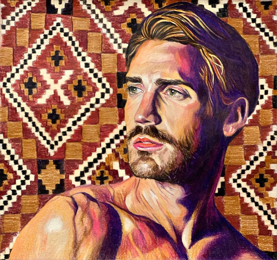 LUCAS with Norwegian Ruteaklear Coverlet