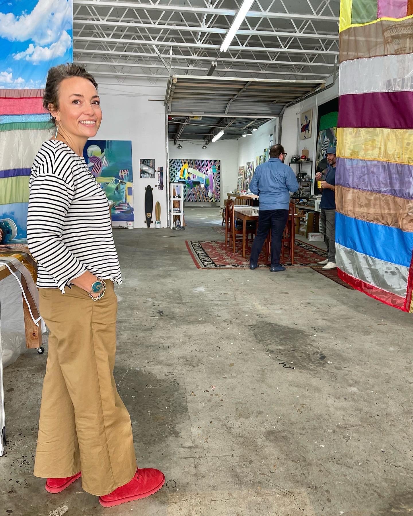 Rachel Hayes in her Tulsa Pearl District Artist Studio.