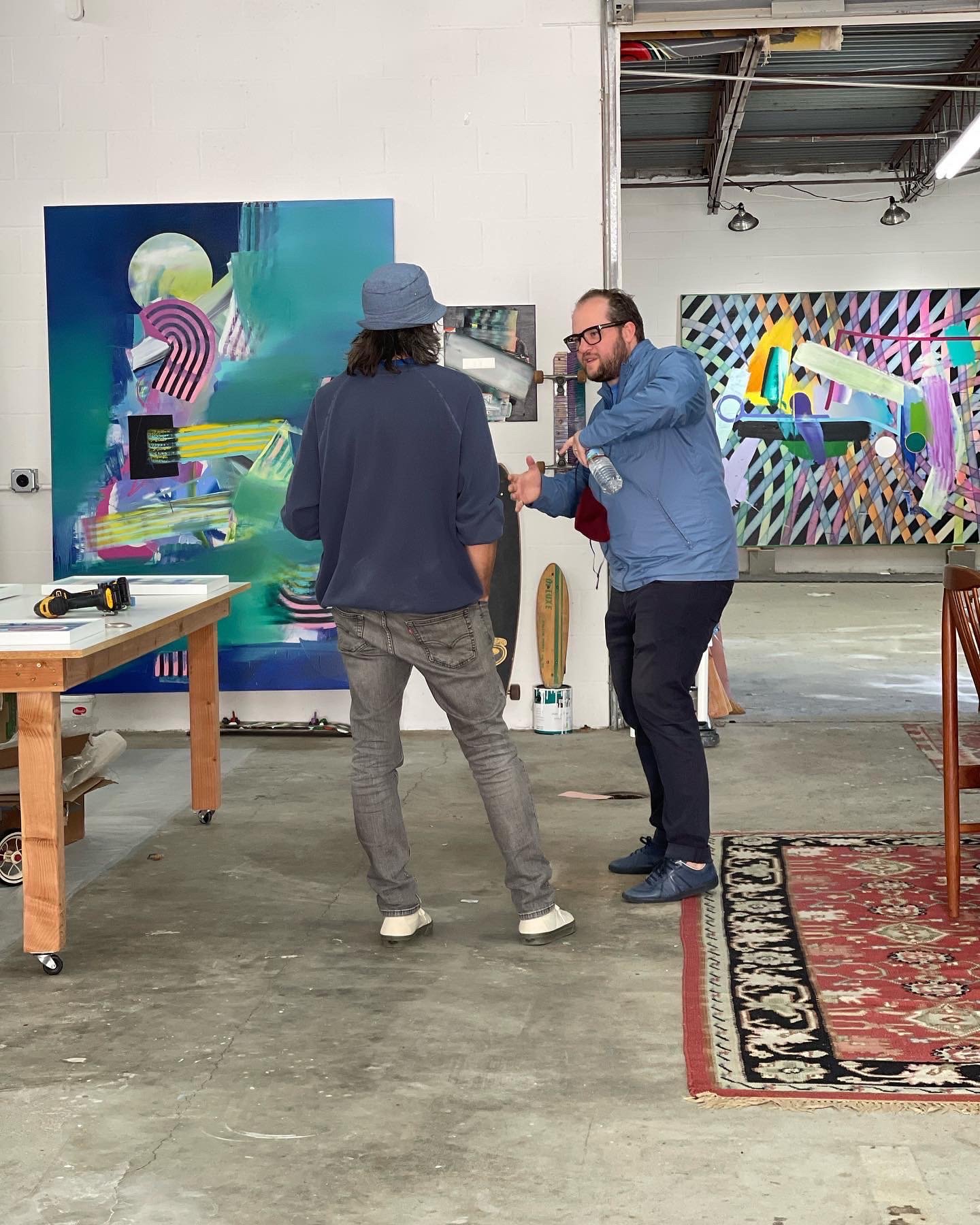 Artist Eric Sall and OwnTulsa's Dustin Thames